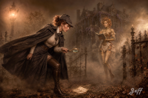 wisteria_lodge, victorian_mystery, spanish_conspiracy, surrey_fog, exterior_scene, gothic_villa, political_thriller, pin-up_detective