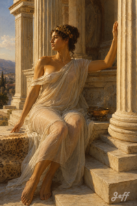 #aiart #aiartwork #aiartcommunity #pinupart #pinupgirl #digitalillustration #conceptart #antiquitypinup #greekgoddessart #togapinup #marblearchitecture #sensualpinupart #retropinup #digitalpainting #mediterraneanlight