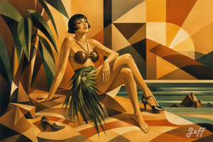 coconut,pinup,pinupart,vintagepinup,glamourart,digitalart,aiart,artdeco,flapper,garconne,lempickastyle