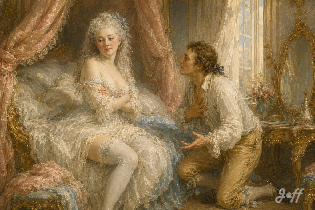 marquiselibertine,rococoart,fragonardstyle,frenchboudoir
