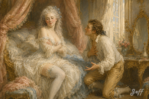 marquiselibertine,rococoart,fragonardstyle,frenchboudoir