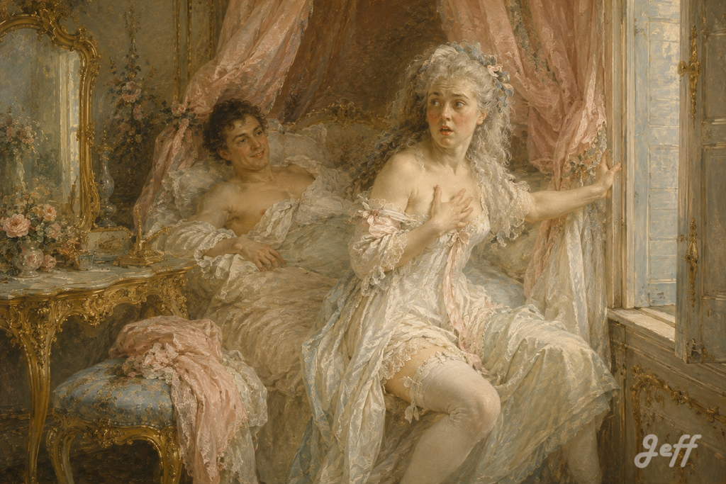 marquiselibertine,rococoart,fragonardstyle,frenchboudoir