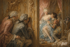 marquiselibertine,rococoart,fragonardstyle,frenchboudoir