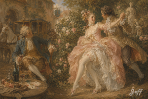 marquiselibertine,rococoart,fragonardstyle,frenchboudoir